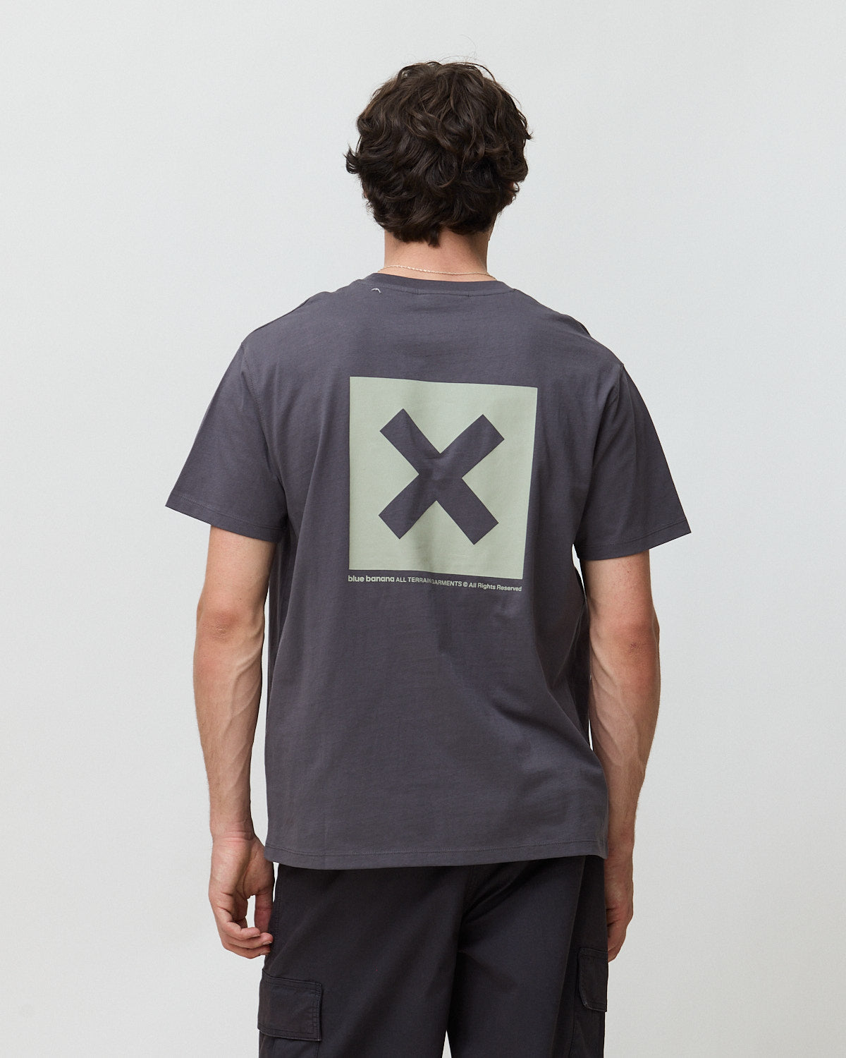 Imagen 2 de Camiseta de hombre de 100% algodón orgánico nature antracita - Blue Banana - Acacia / Antracita Acacia / Antracita