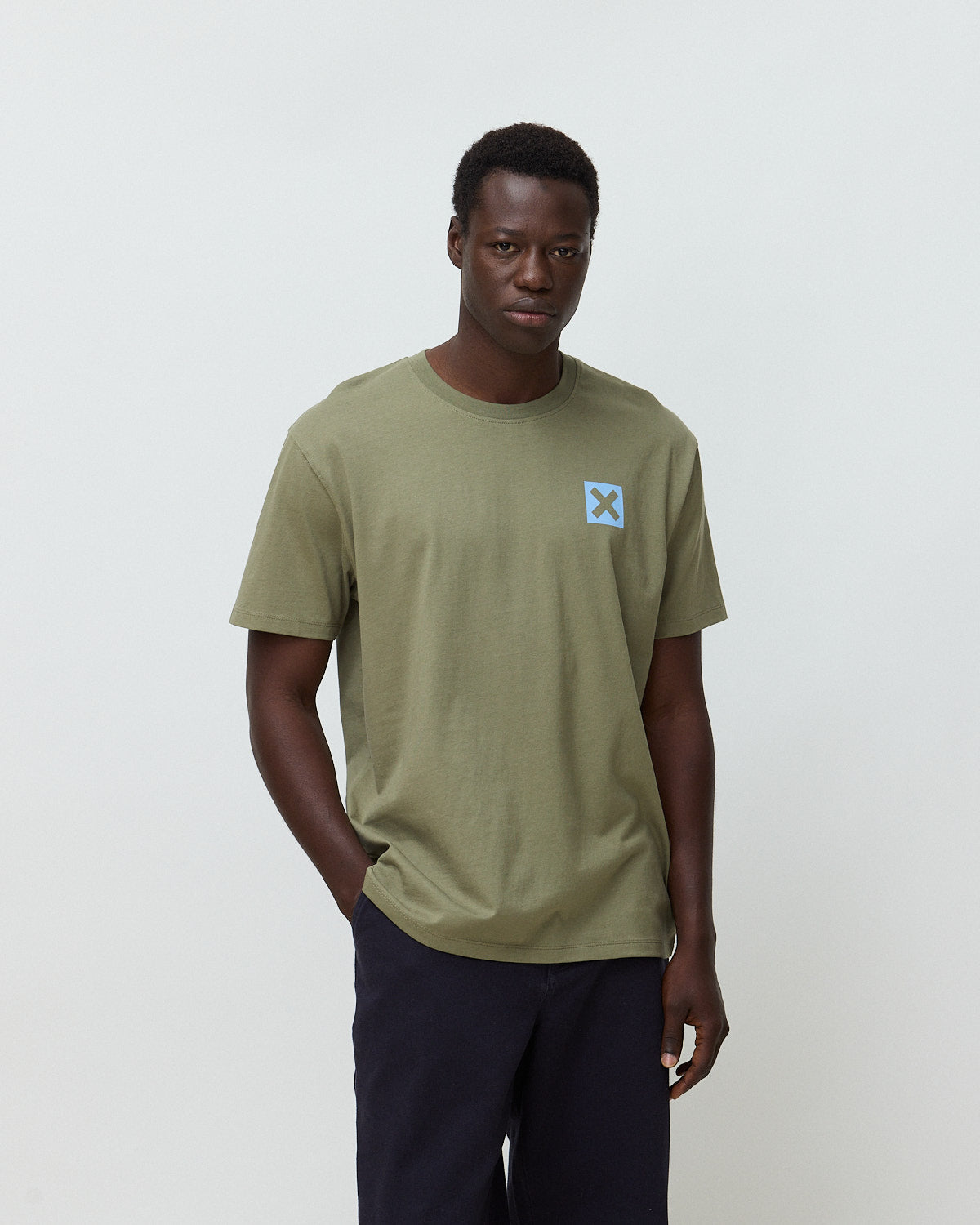 Imagen 1 de Camiseta de hombre de 100% algodón orgánico nature olive green Verde Oliva