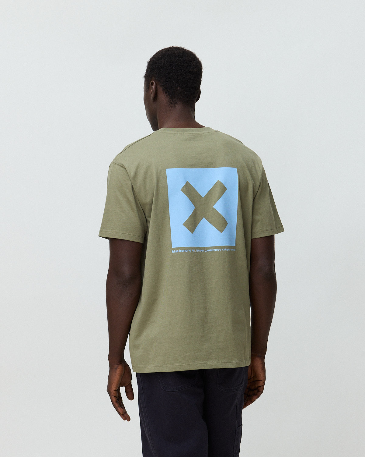 Imagen 2 de Camiseta de hombre de 100% algodón orgánico nature olive green - Blue Banana - Verde Oliva Verde Oliva