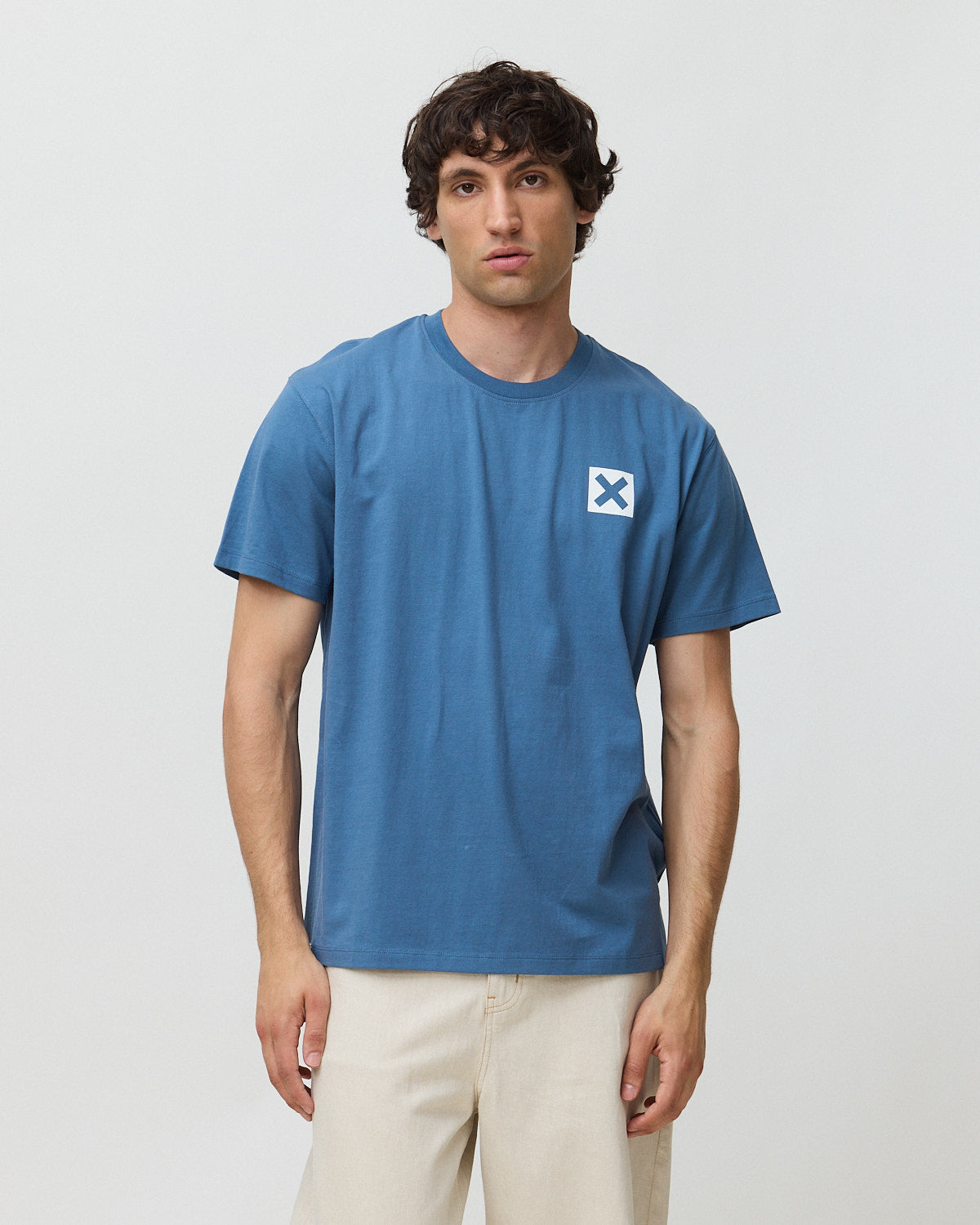 Imagen 1 de Camiseta de hombre de 100% algodón orgánico nature indigo blue Azul