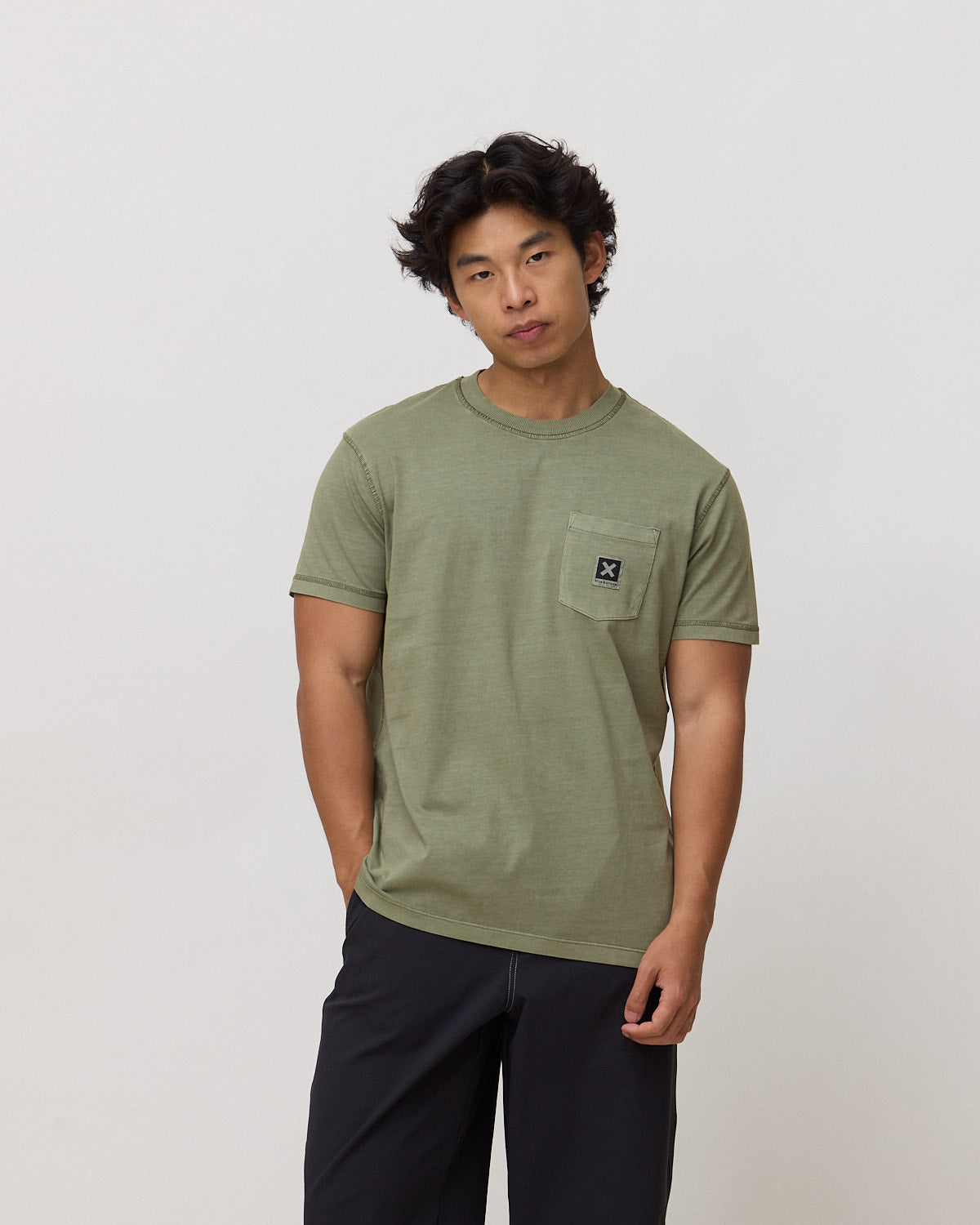 Imagen 1 de Camiseta de hombre de 100% algodón orgánico iconic olive green Verde Oliva