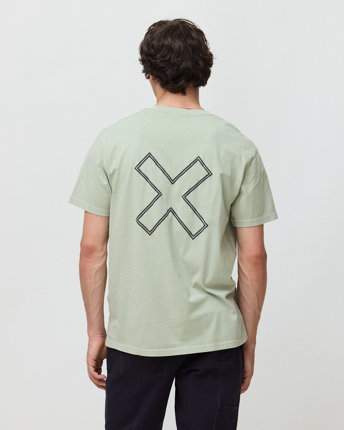 Imagen 2 de Camiseta de hombre de 100% algodón orgánico reef sage - Blue Banana - Verde claro Verde claro