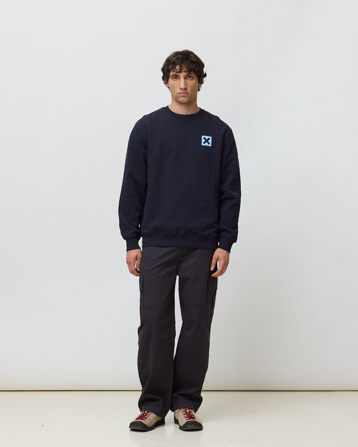 Imagen 3 de Sudadera de hombre de 100% algodón orgánico nature - Blue Banana - Azul marino Azul marino