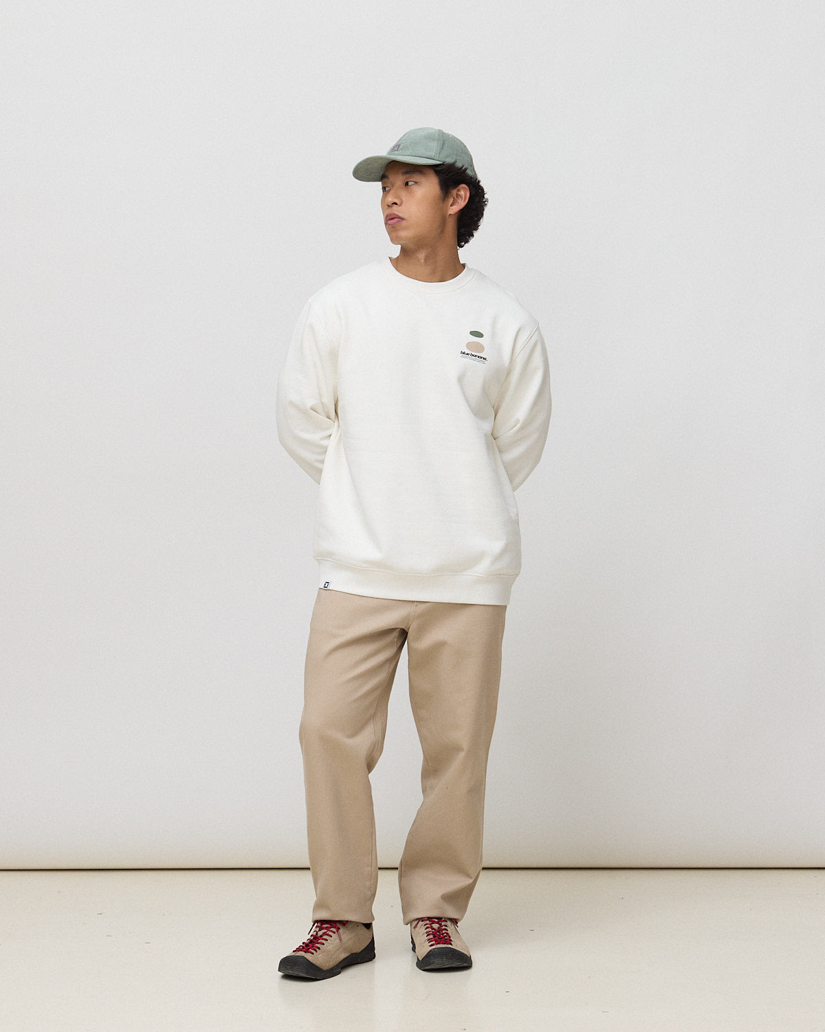 Imagen 3 de Sudadera de hombre de 100% algodón orgánico forest - Blue Banana - Blanco roto Blanco roto