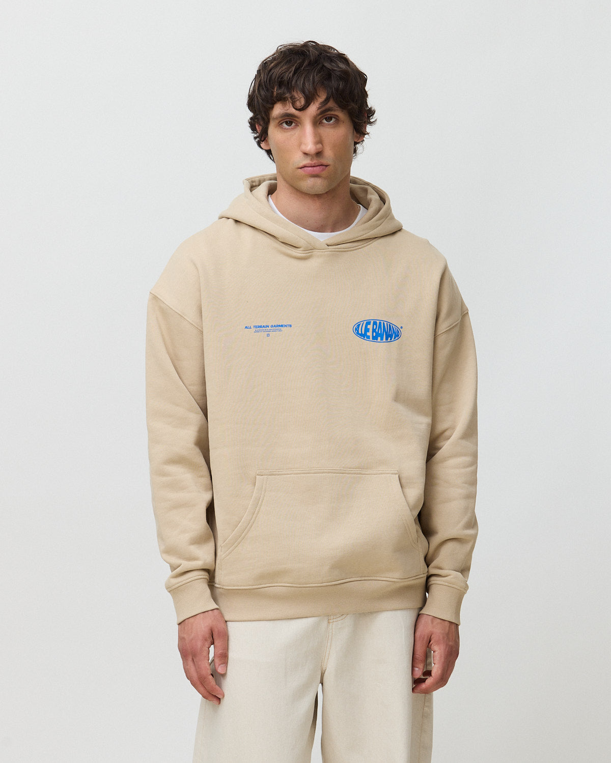 Imagen 0 de Sudadera con capucha de hombre de 100% algodón orgánico oval camel Camel