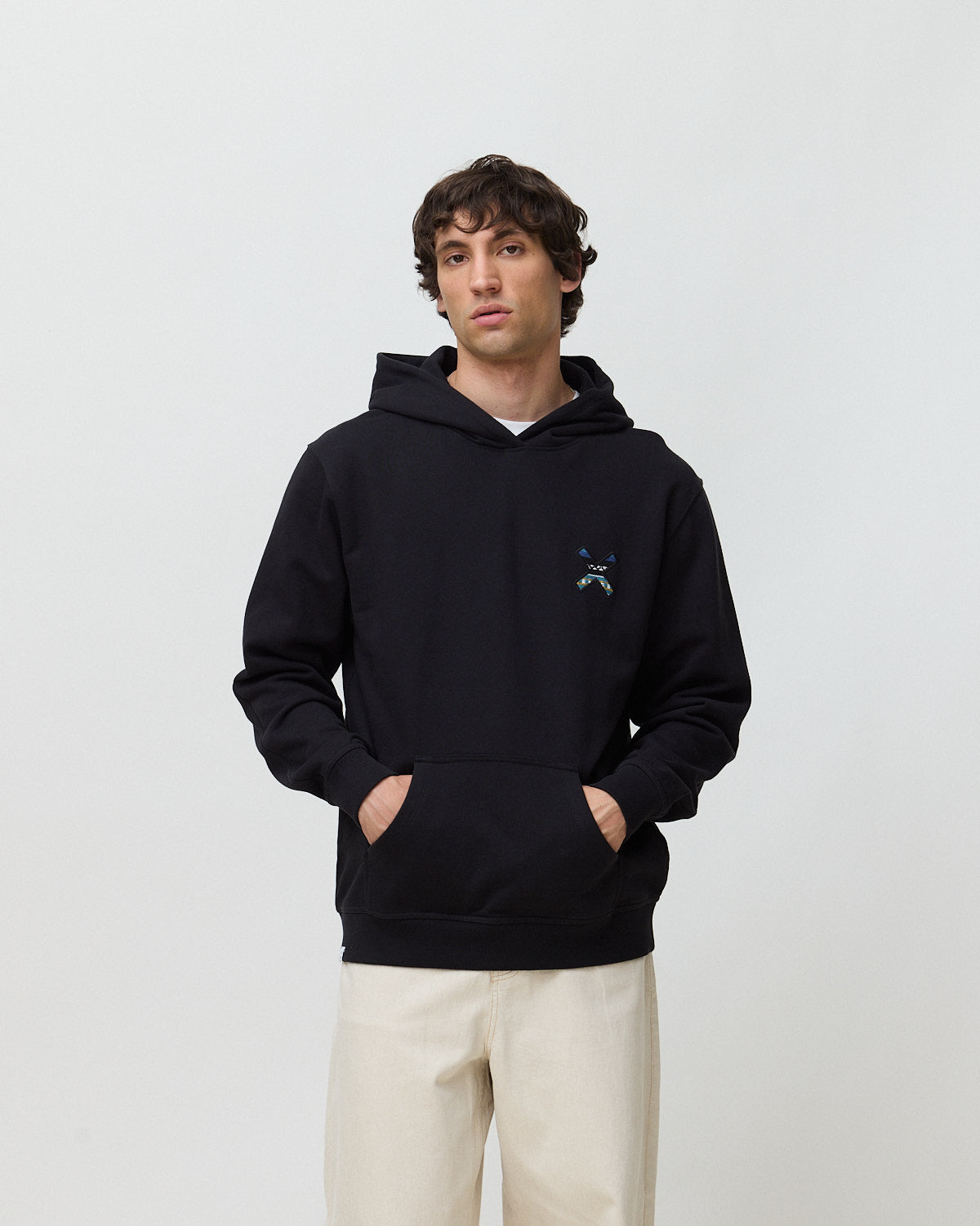 Imagen 0 de Sudadera con capucha de hombre de 100% algodón orgánico nederland negra Negro