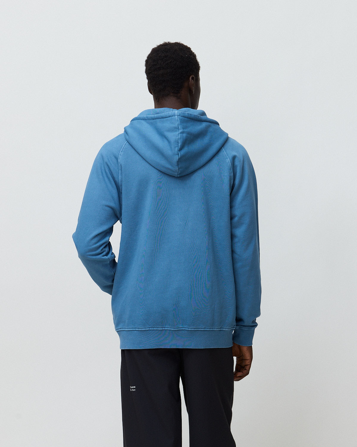 Sudadera con capucha de hombre de 100% algodón orgánico iconic full zip indigo blue - Blue Banana - Azul Azul-2