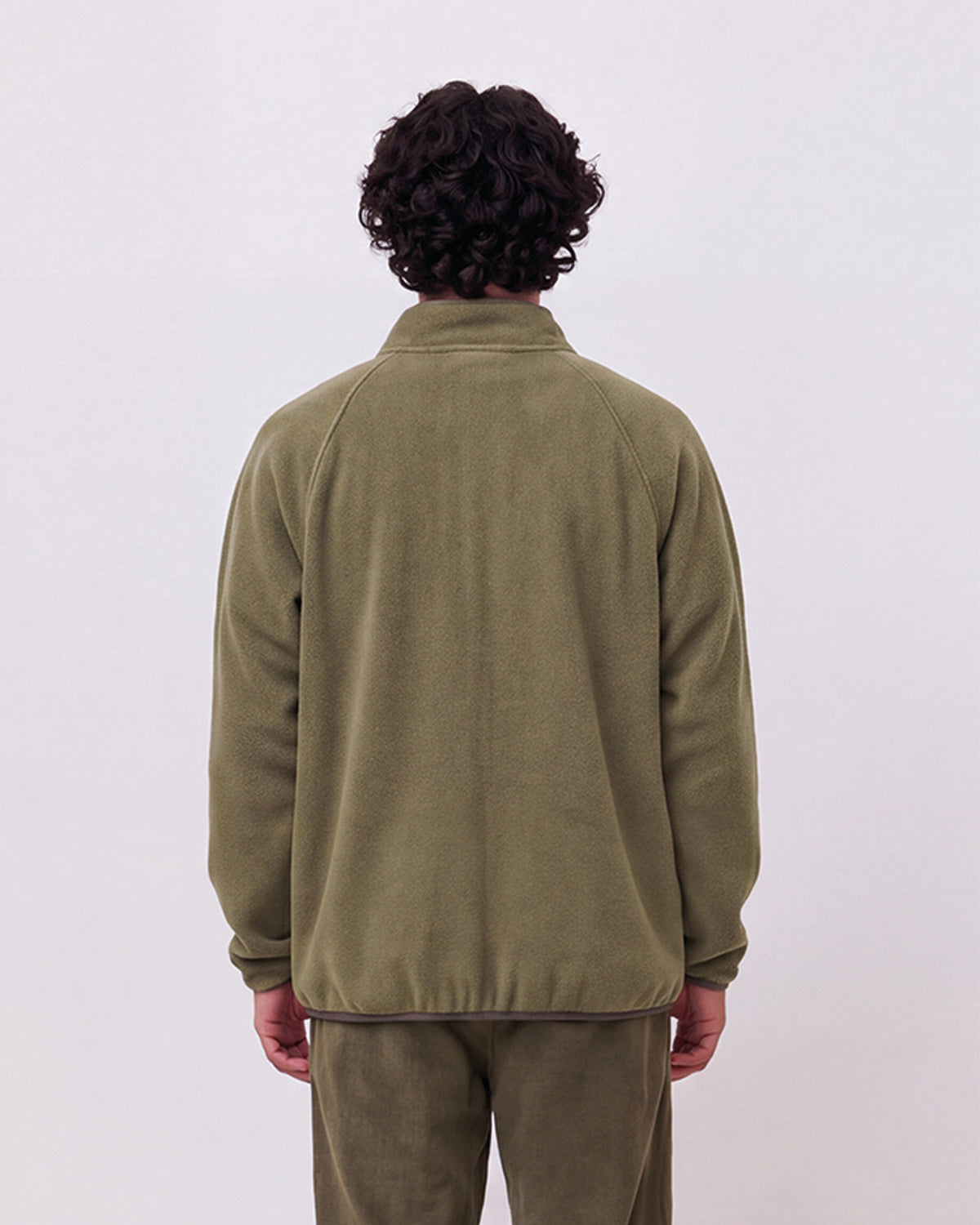 Chaqueta técnica polar con cremallera de hombre tech olive green - Blue Banana - Verde Oliva Verde Oliva-2