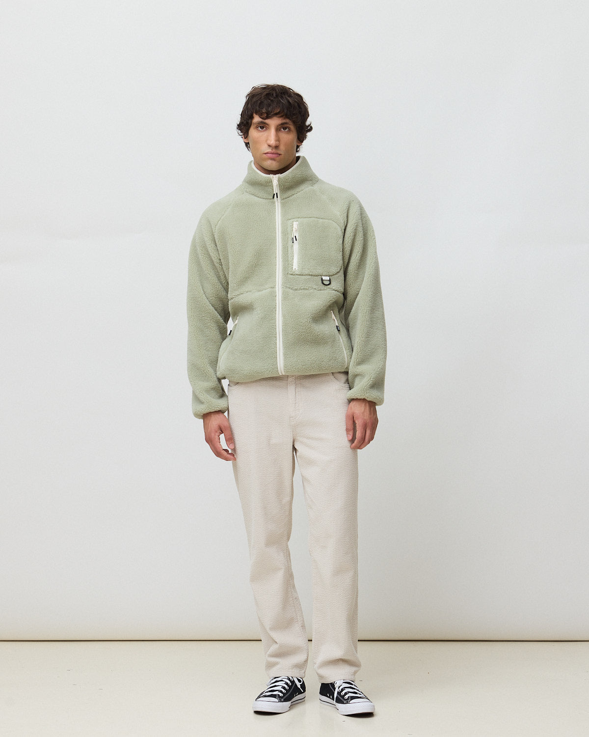 Chaqueta polar de hombre core sage - Blue Banana - Verde claro Verde claro-3