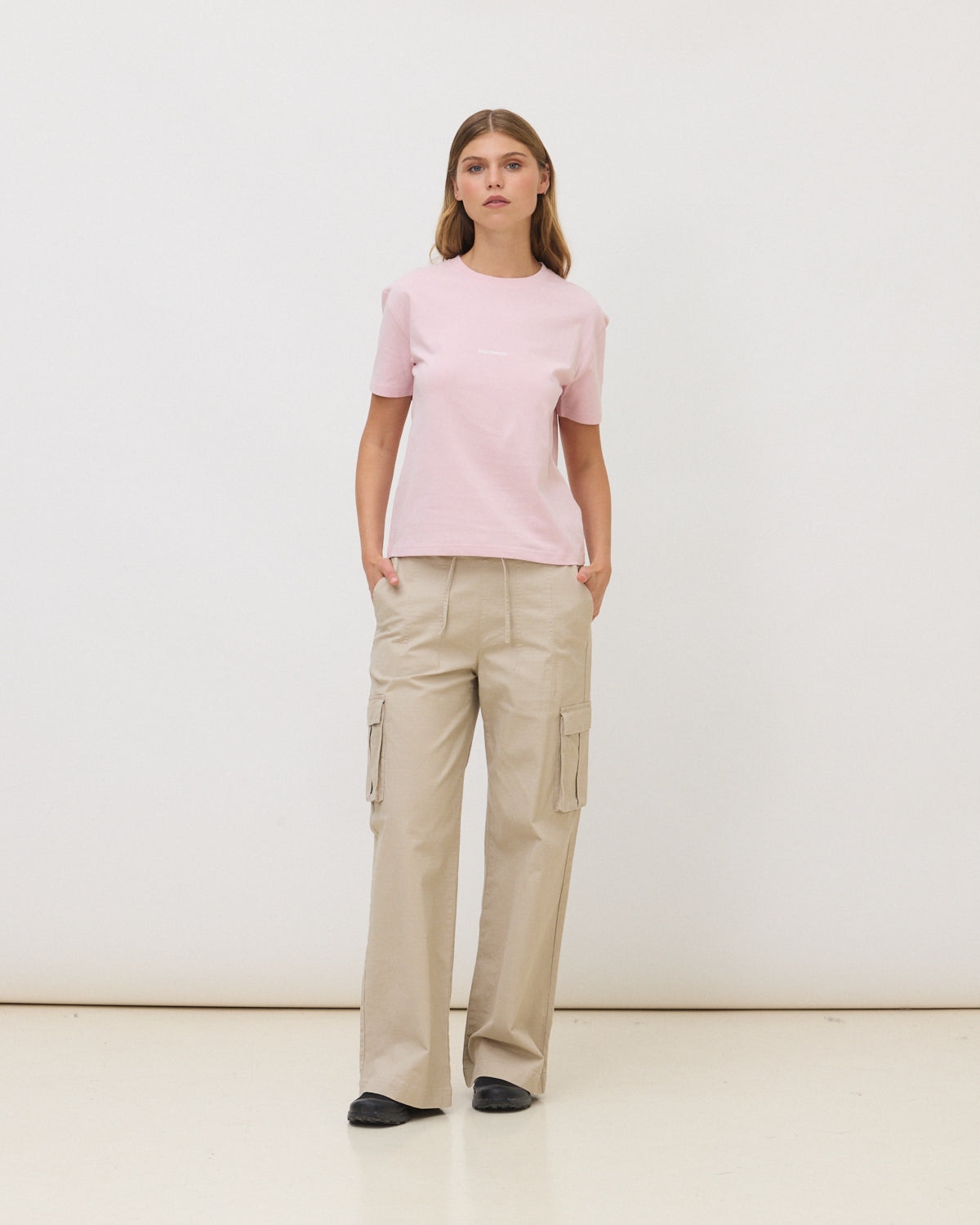 Camiseta de mujer de algodón orgánico nature light pink - Blue Banana - Rosa claro Rosa claro-3