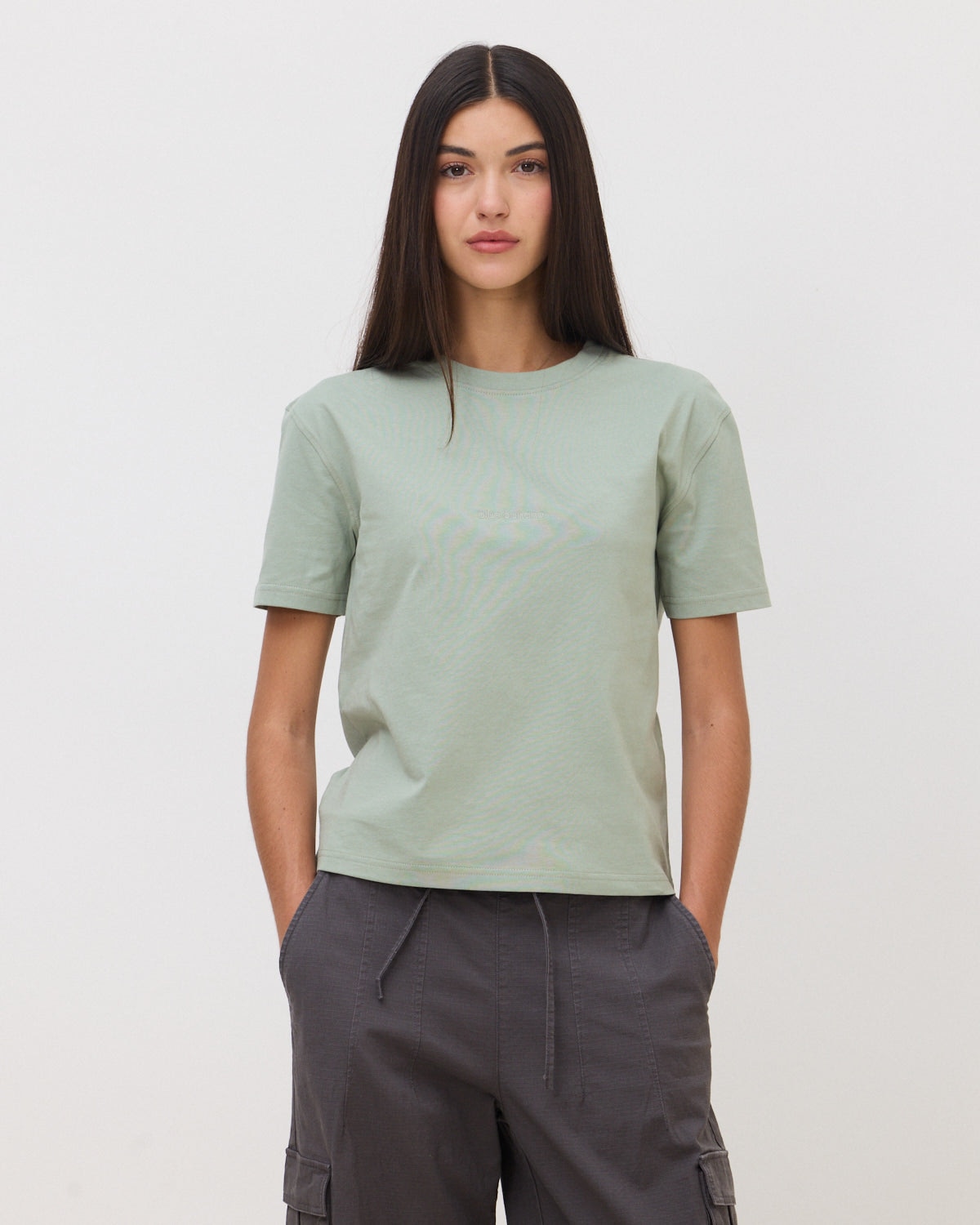 Imagen 0 de Camiseta de mujer de algodón orgánico reef sage Verde claro