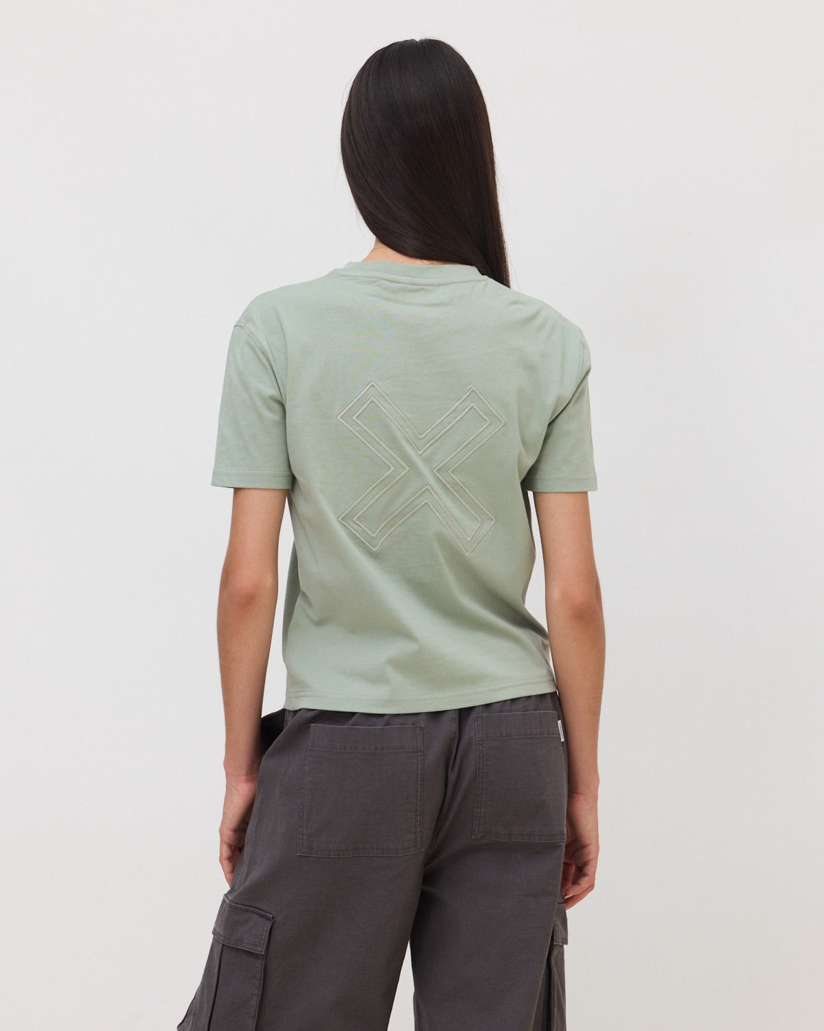 Imagen 2 de Camiseta de mujer de algodón orgánico reef sage - Blue Banana - Verde claro Verde claro