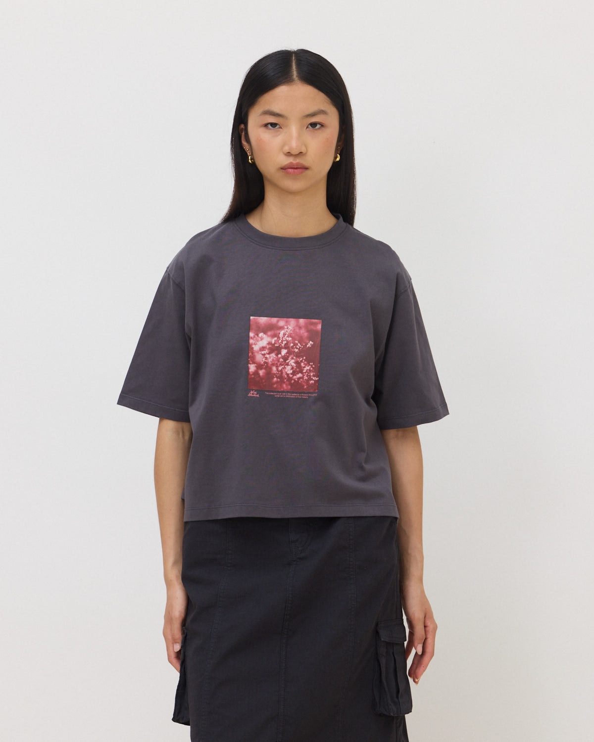 Imagen 0 de Camiseta de mujer de algodón orgánico heather antracita Acacia / Antracita