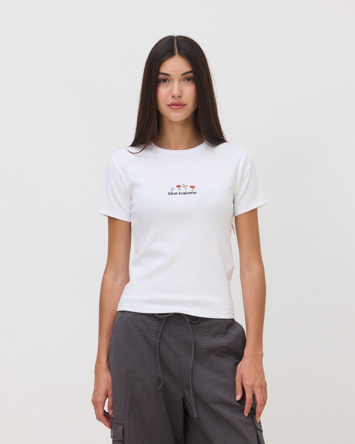 Camiseta de mujer de algodón orgánico garden blanca - Blue Banana - Blanco Blanco-1