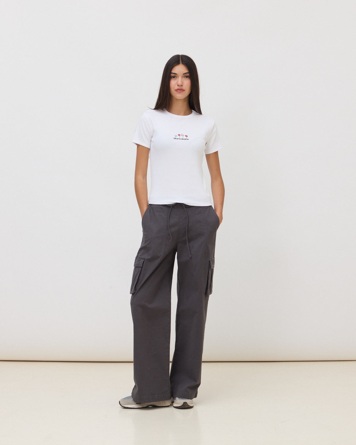 Camiseta de mujer de algodón orgánico garden blanca - Blue Banana - Blanco Blanco-3