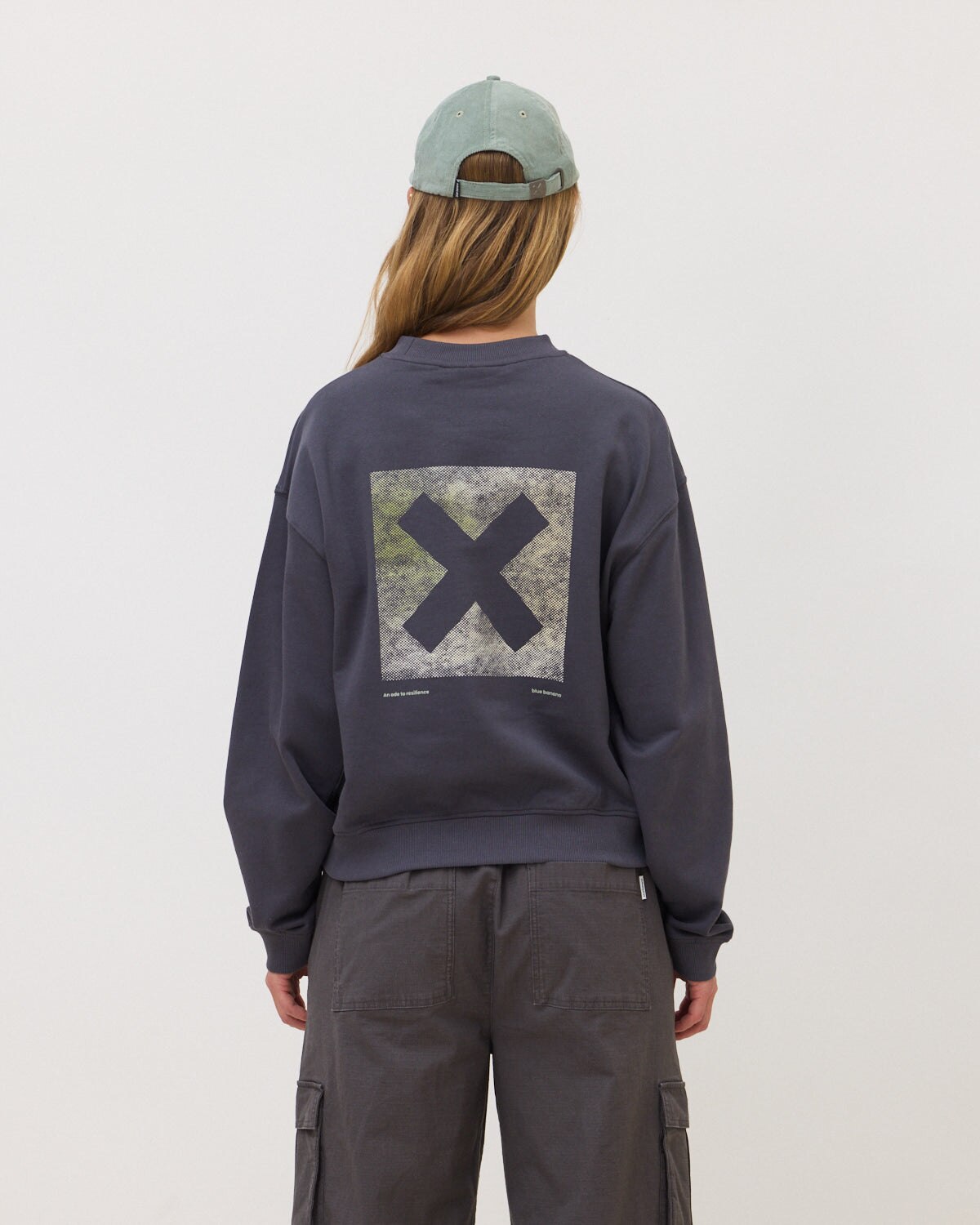 Sudadera de mujer de 100% algodón orgánico nature antracita - Blue Banana - Acacia / Antracita Acacia / Antracita-2