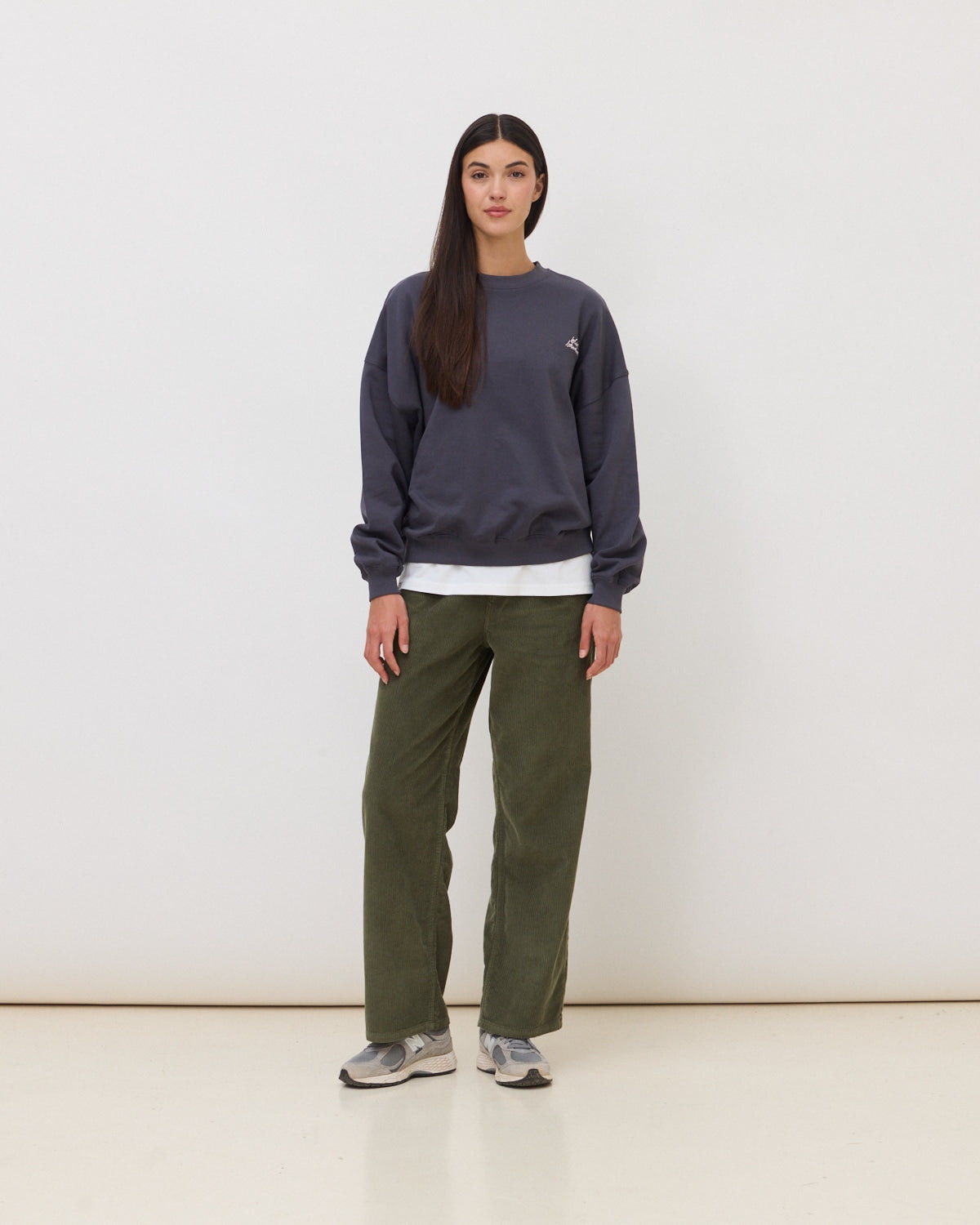 Sudadera de mujer de 100% algodón orgánico field antracita - Blue Banana - Acacia / Antracita Acacia / Antracita-3