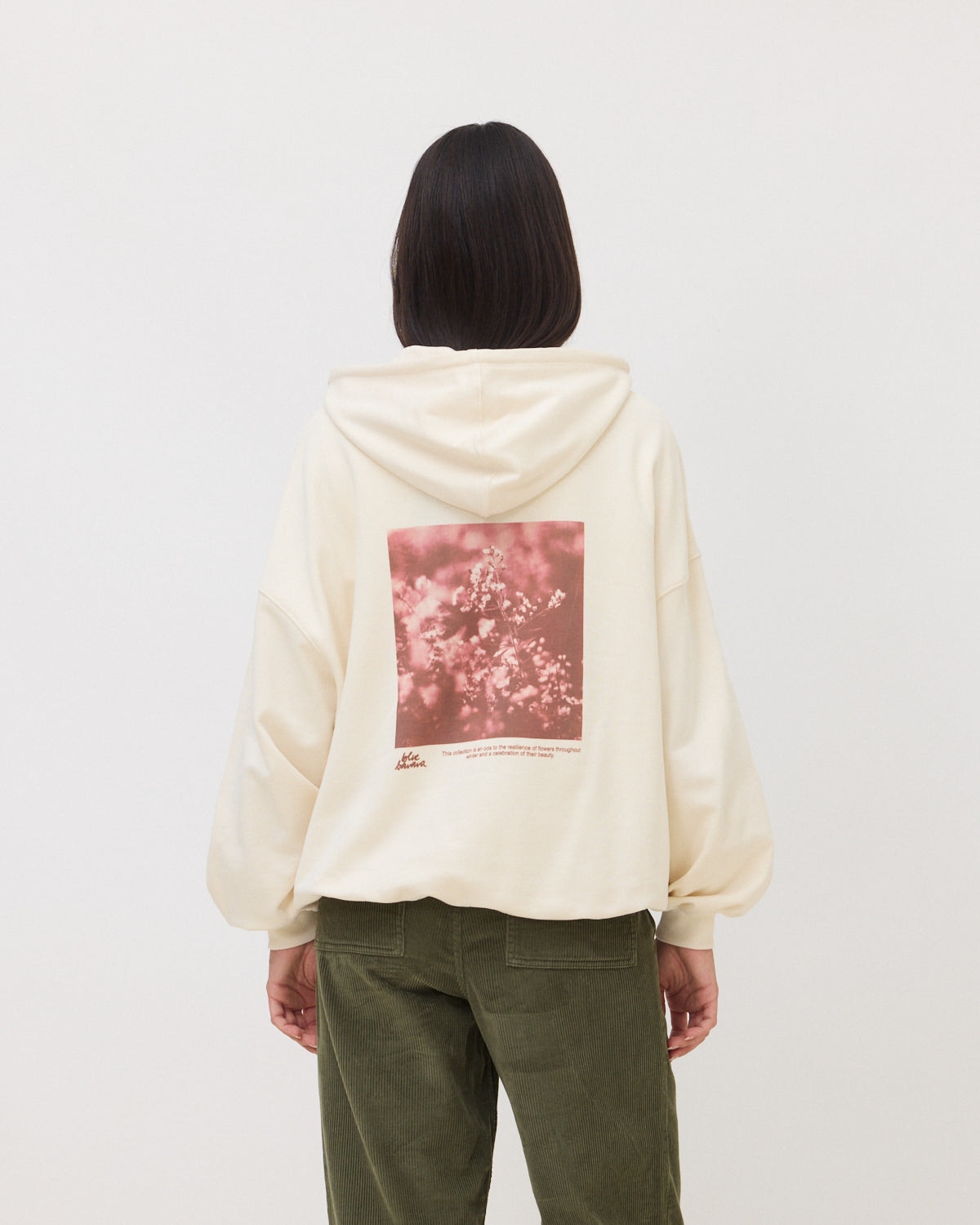 Sudadera con capucha de mujer de algodón orgánico heather - Blue Banana - Blanco roto Blanco roto-2