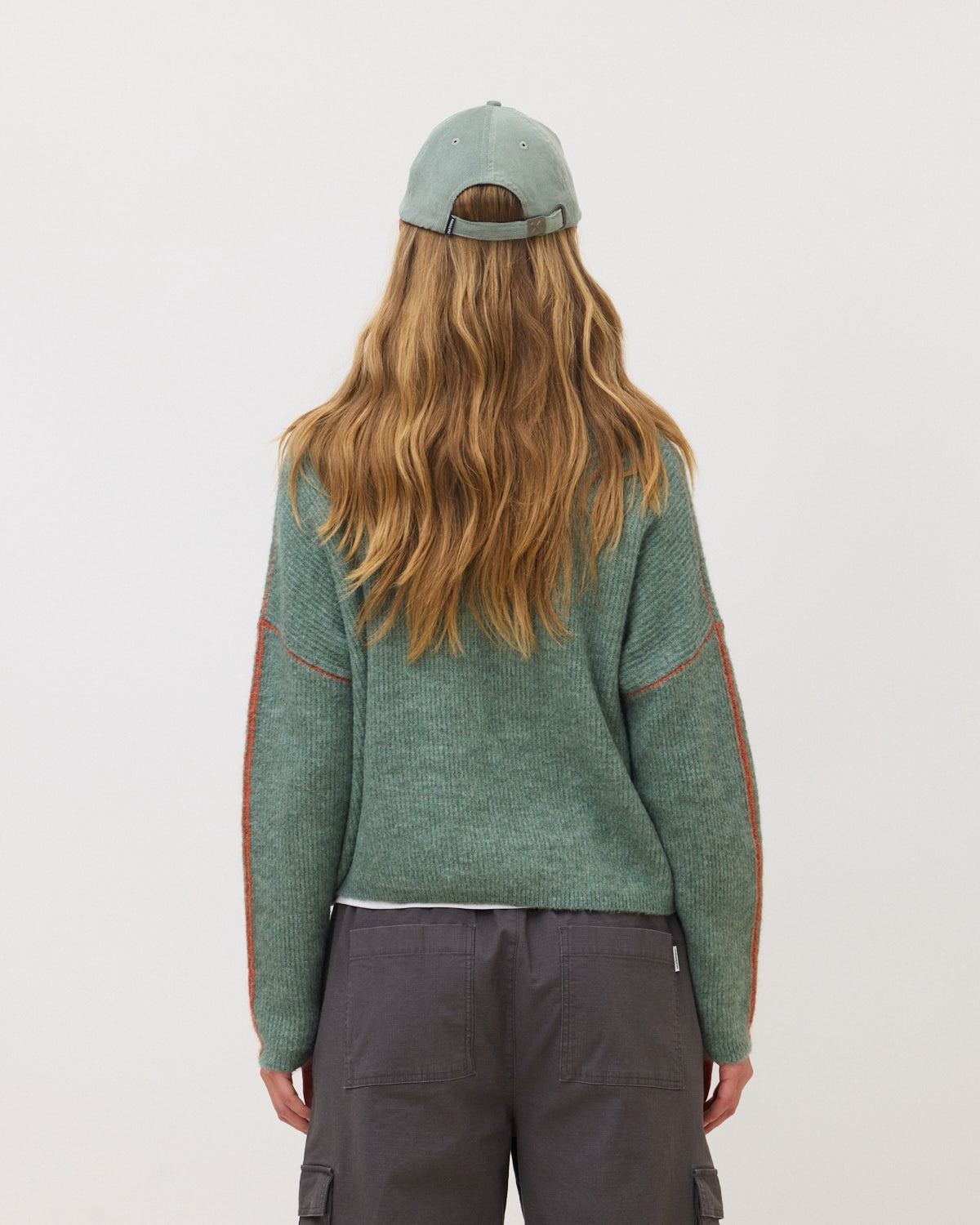 Jersey de punto de mujer yarn sage - Blue Banana - Verde claro Verde claro-2