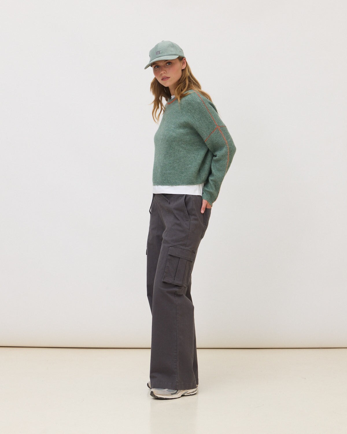 Jersey de punto de mujer yarn sage - Blue Banana - Verde claro Verde claro-3