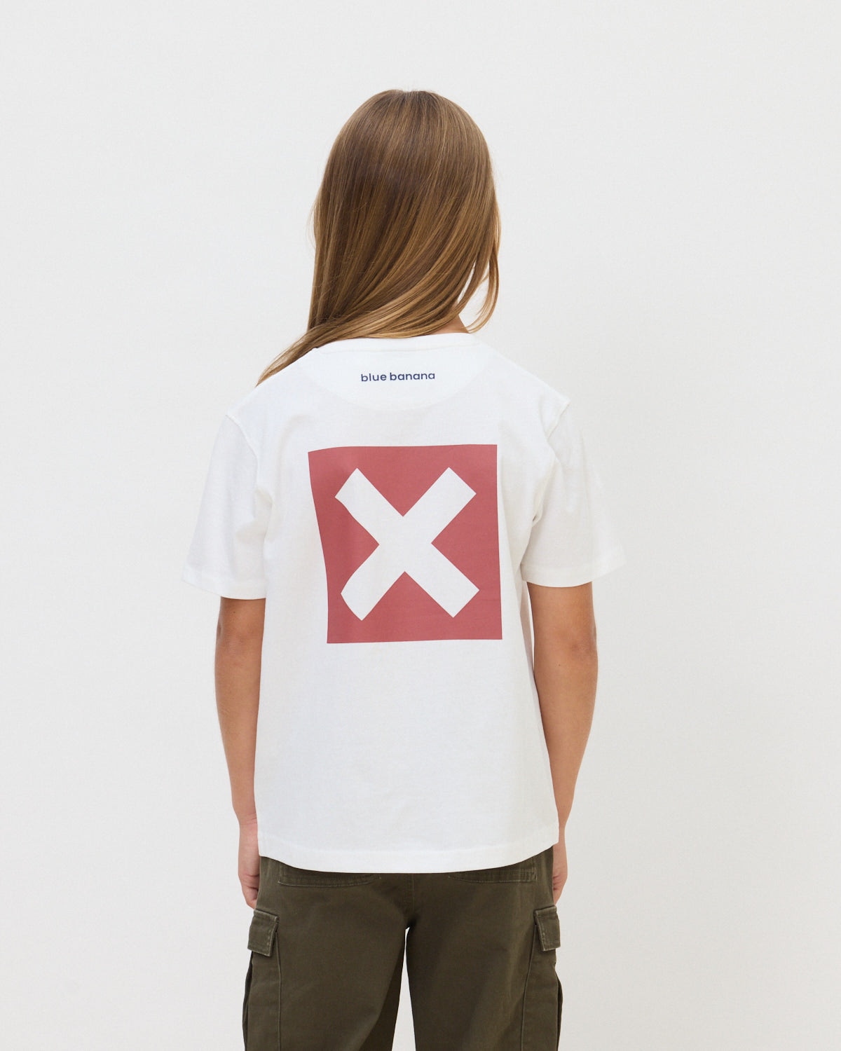 Camiseta de 100% algodón orgánico nature blanca - Blue Banana - Blanco Blanco-2
