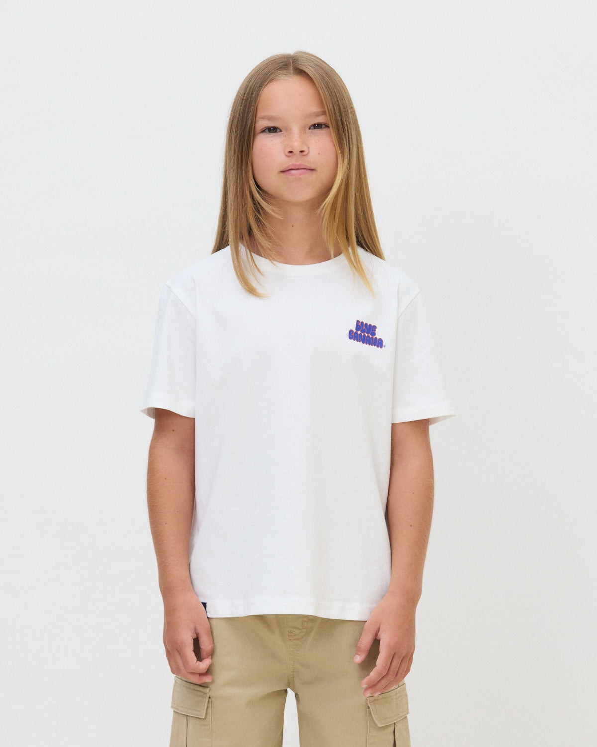 Imagen 0 de Camiseta de 100% algodón orgánico bubble blanca Blanco
