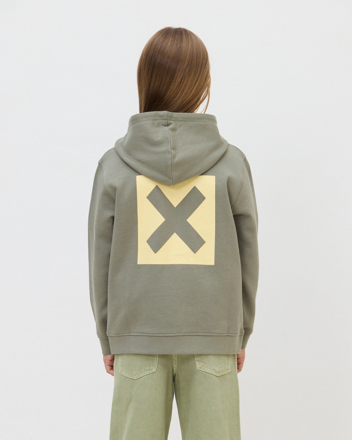 Sudadera con capucha y cremallera de 100% algodón orgánico nature olive green - Blue Banana - Verde Oliva Verde Oliva-2