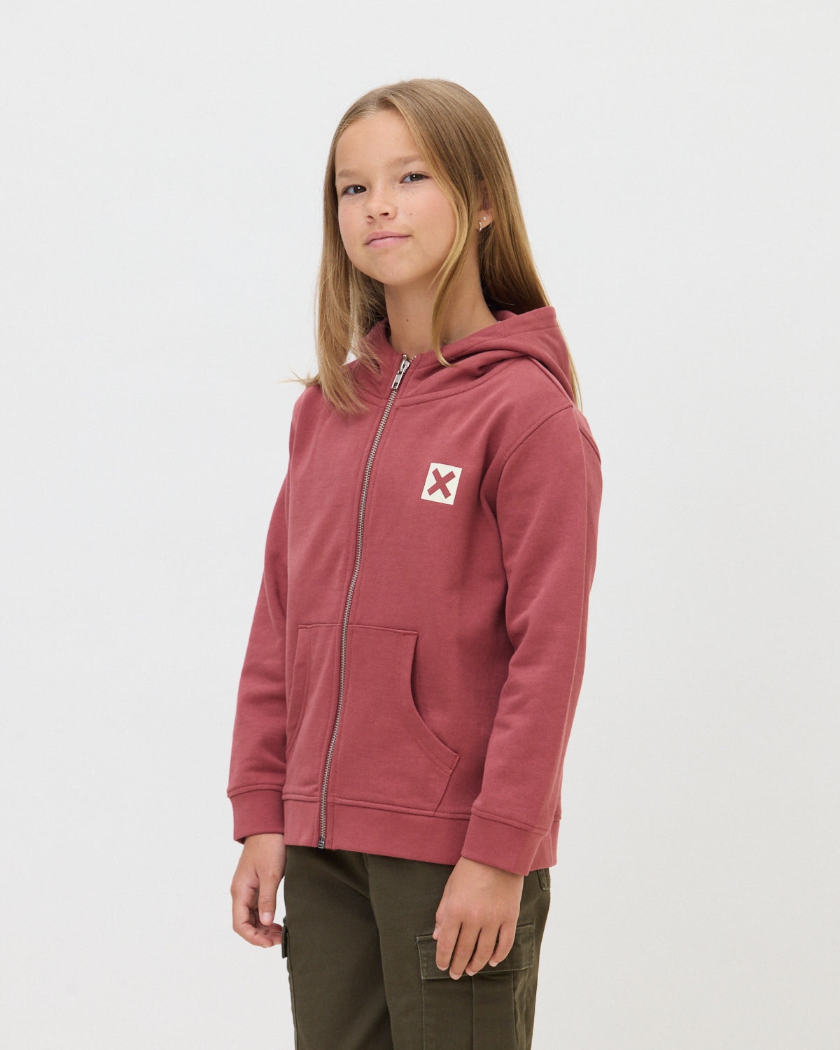 Sudadera con capucha y cremallera de 100% algodón orgánico nature wine - Blue Banana - Vino Vino-1
