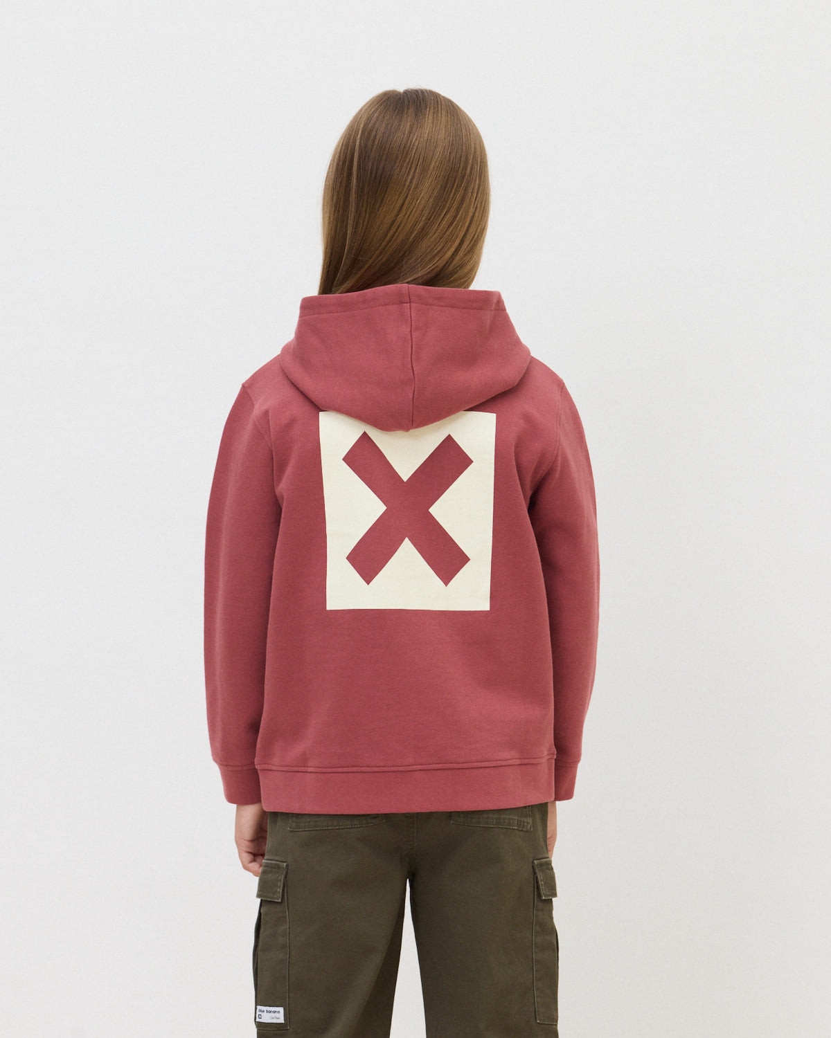 Sudadera con capucha y cremallera de 100% algodón orgánico nature wine - Blue Banana - Vino Vino-2