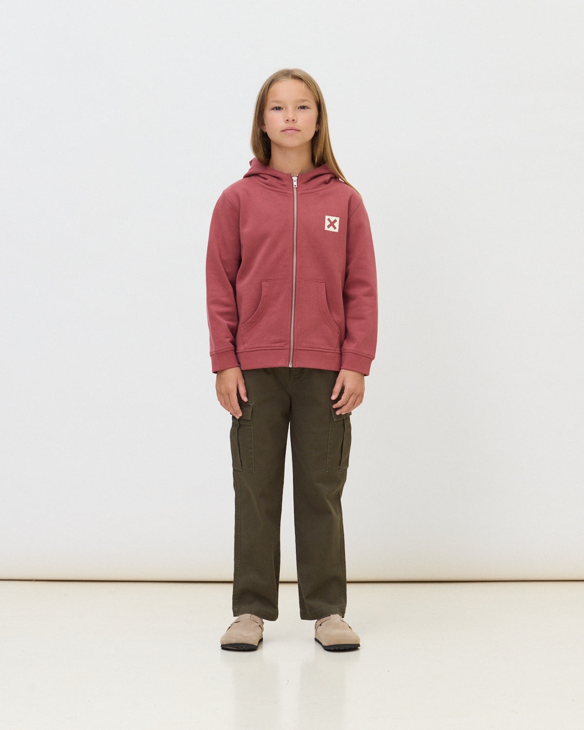 Sudadera con capucha y cremallera de 100% algodón orgánico nature wine - Blue Banana - Vino Vino-3
