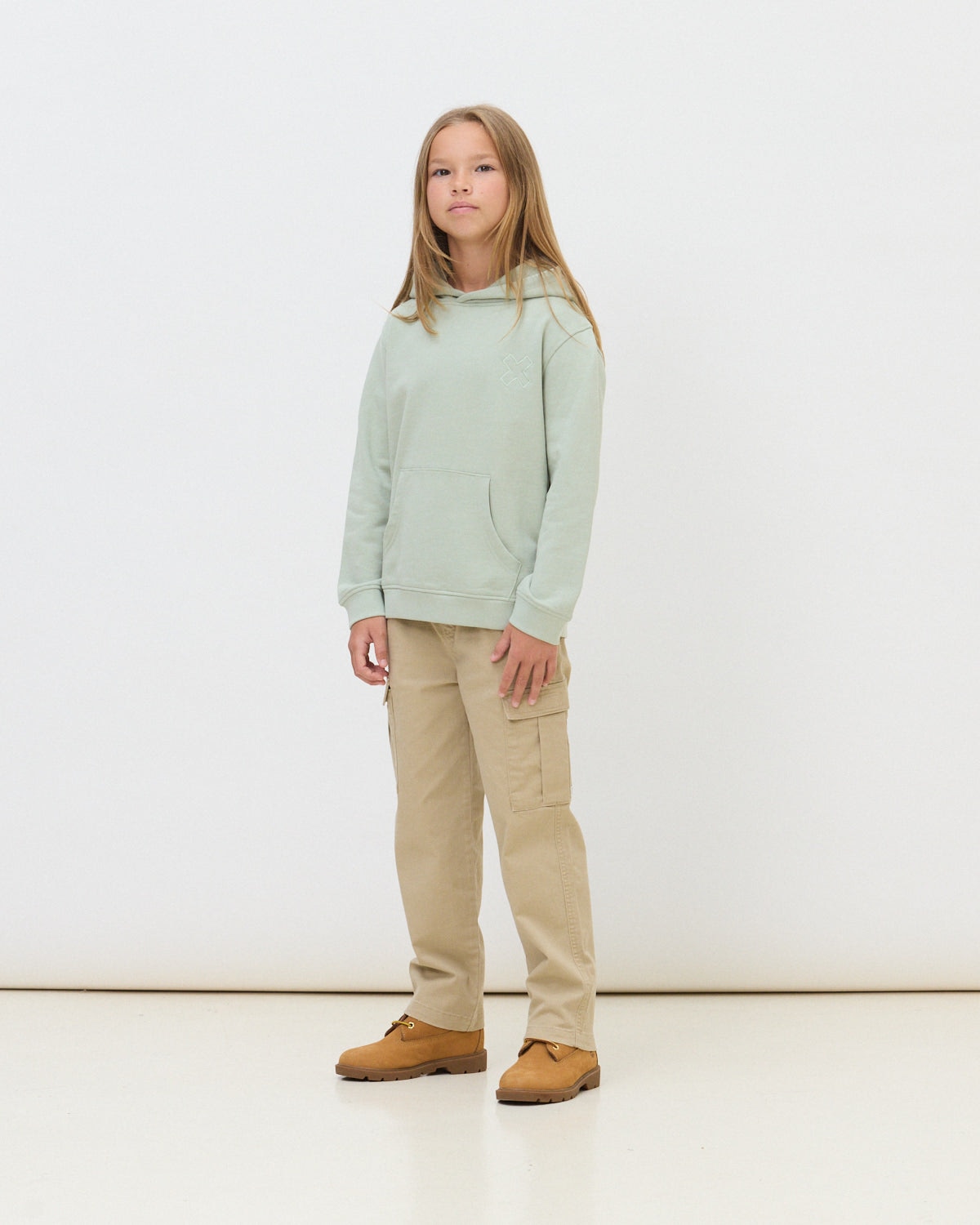 Sudadera con capucha de 100% algodón orgánico reef sage - Blue Banana - Verde claro Verde claro-3