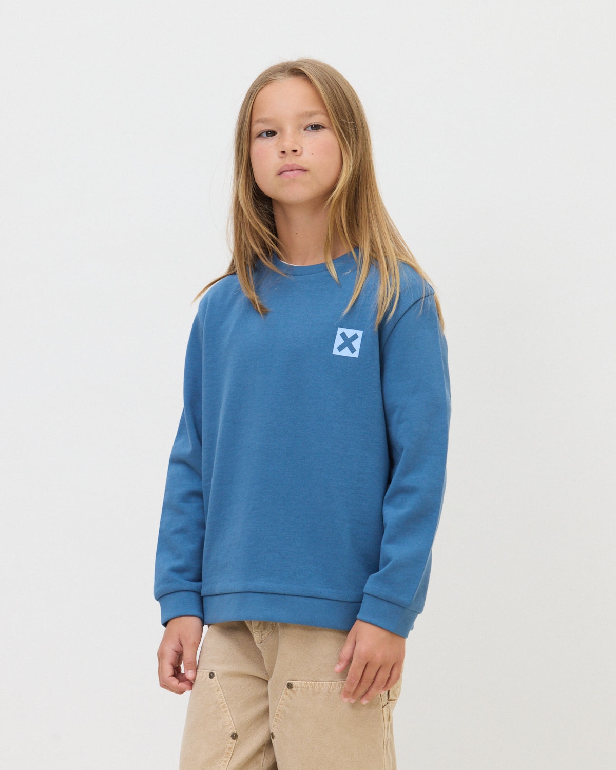 Imagen 0 de Sudadera de 100% algodón orgánico nature indigo blue Azul