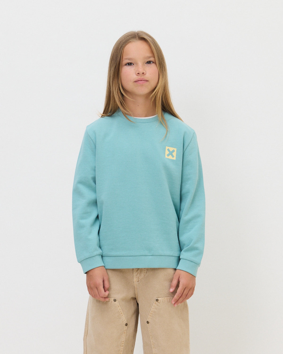 Imagen 0 de Sudadera de 100% algodón orgánico nature dusty sea Azul