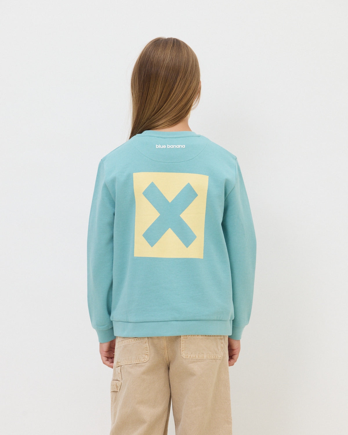 Imagen 2 de Sudadera de 100% algodón orgánico nature dusty sea - Blue Banana - Azul Azul