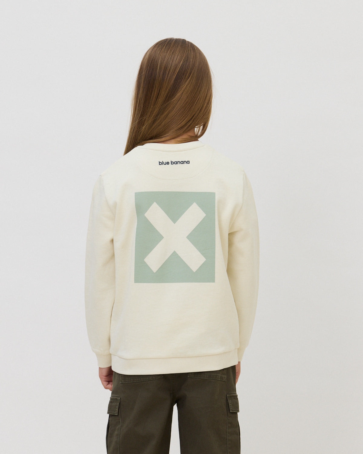 Sudadera de 100% algodón orgánico nature - Blue Banana - Blanco roto Blanco roto-2