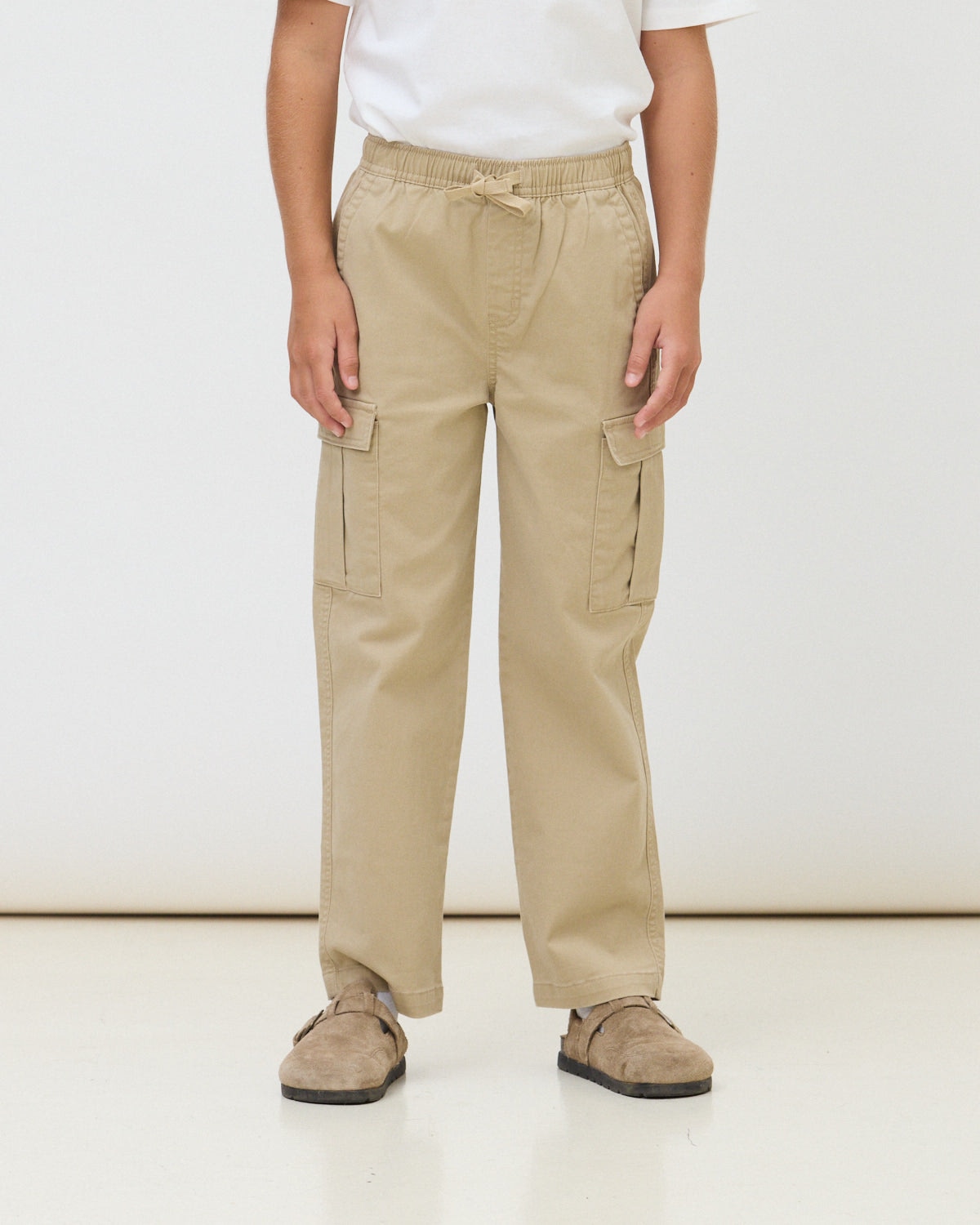 Imagen 0 de Pantalón largo de 100% algodón cargo camel Camel