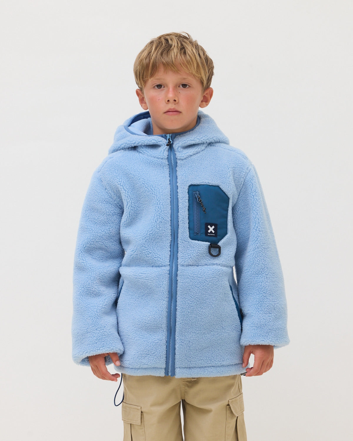Imagen 4 de Forro polar con capucha barry light blue - Blue Banana - Azul claro Azul claro