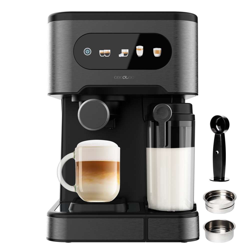 Cafetera semiautomáticas Cecotec Power Espresso 20 ColdBrew Latte - Negro Negro-1