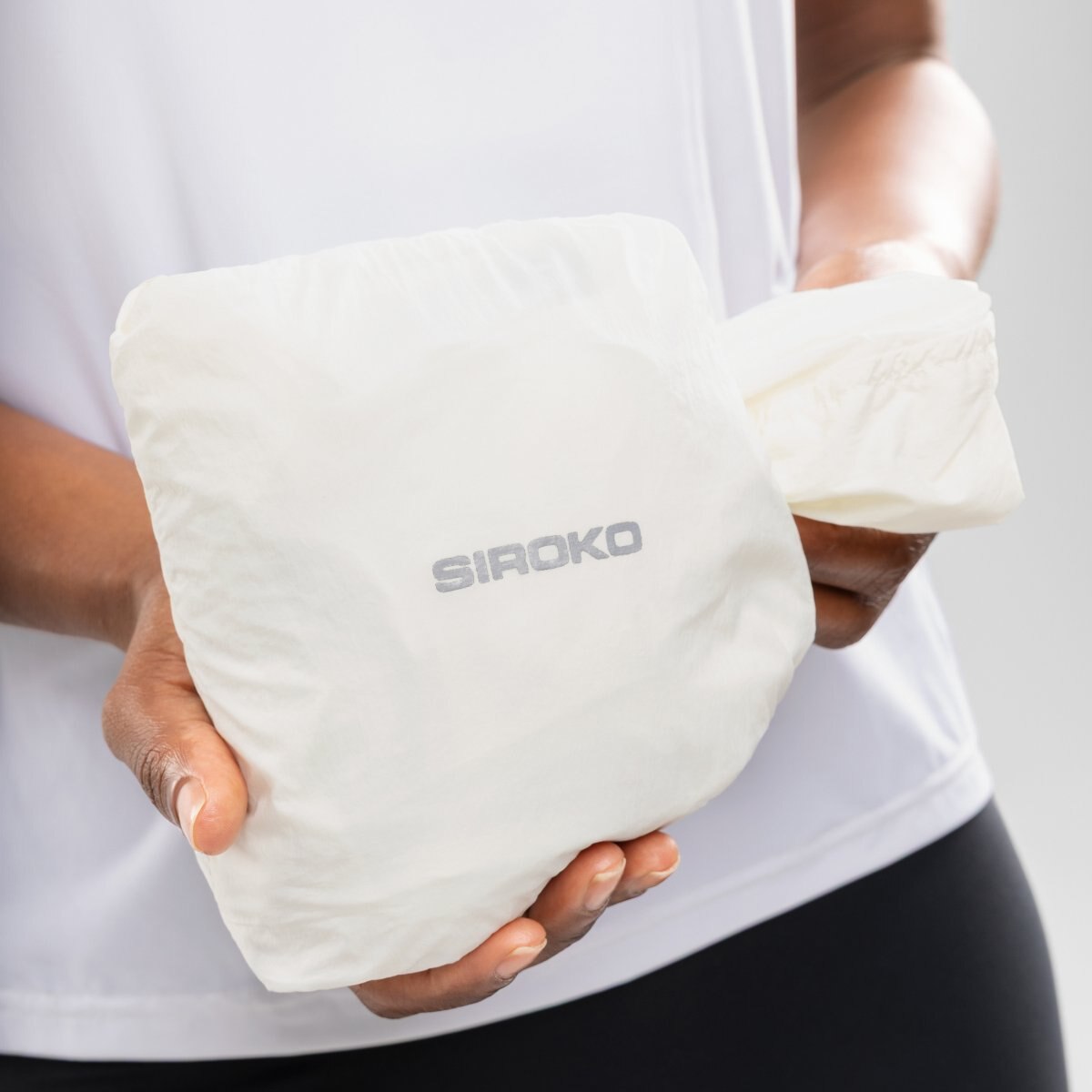 Imagen 7 de Chaqueta cortavientos running mujer Alia Siroko - Blanco Blanco