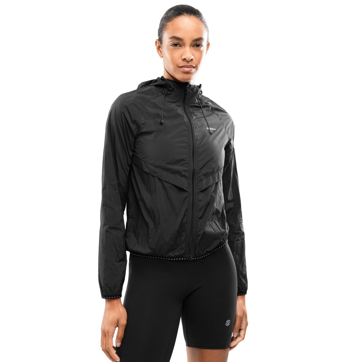 Siroko Chaqueta cortavientos running mujer Alia Negro