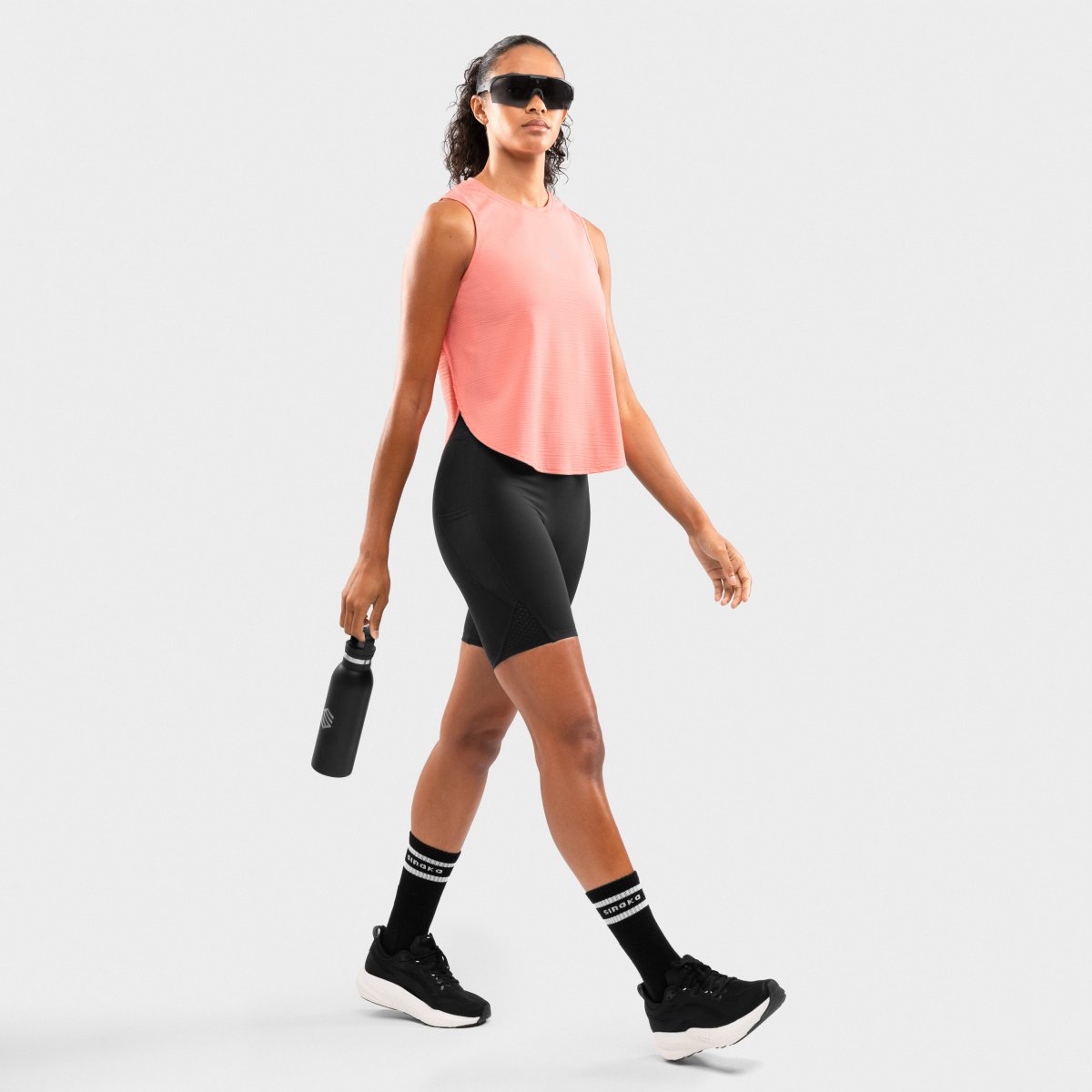 Camiseta sin mangas running mujer Seine Siroko - Rosa Rosa-3