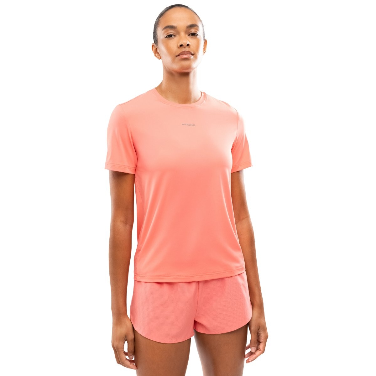 Imagen 0 de Camiseta manga corta running mujer Singapore Siroko Rosa