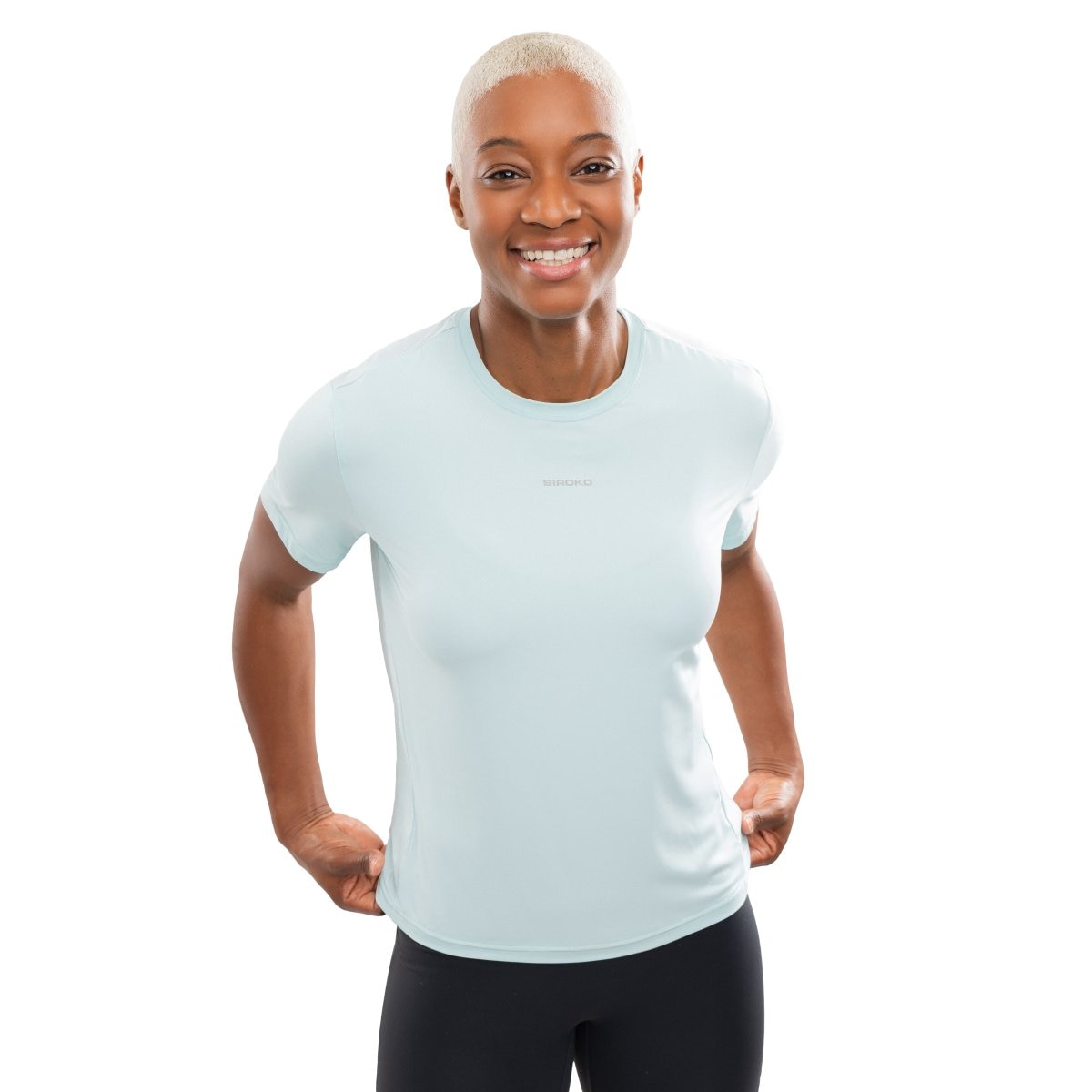 Siroko Camiseta manga corta running mujer Singapore Rosa