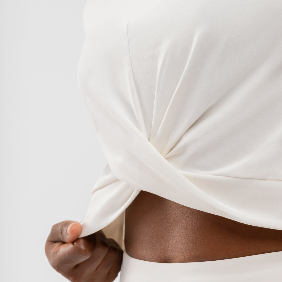 Imagen 4 de Camiseta deportiva manga corta nudo mujer Space Siroko - Blanco Blanco