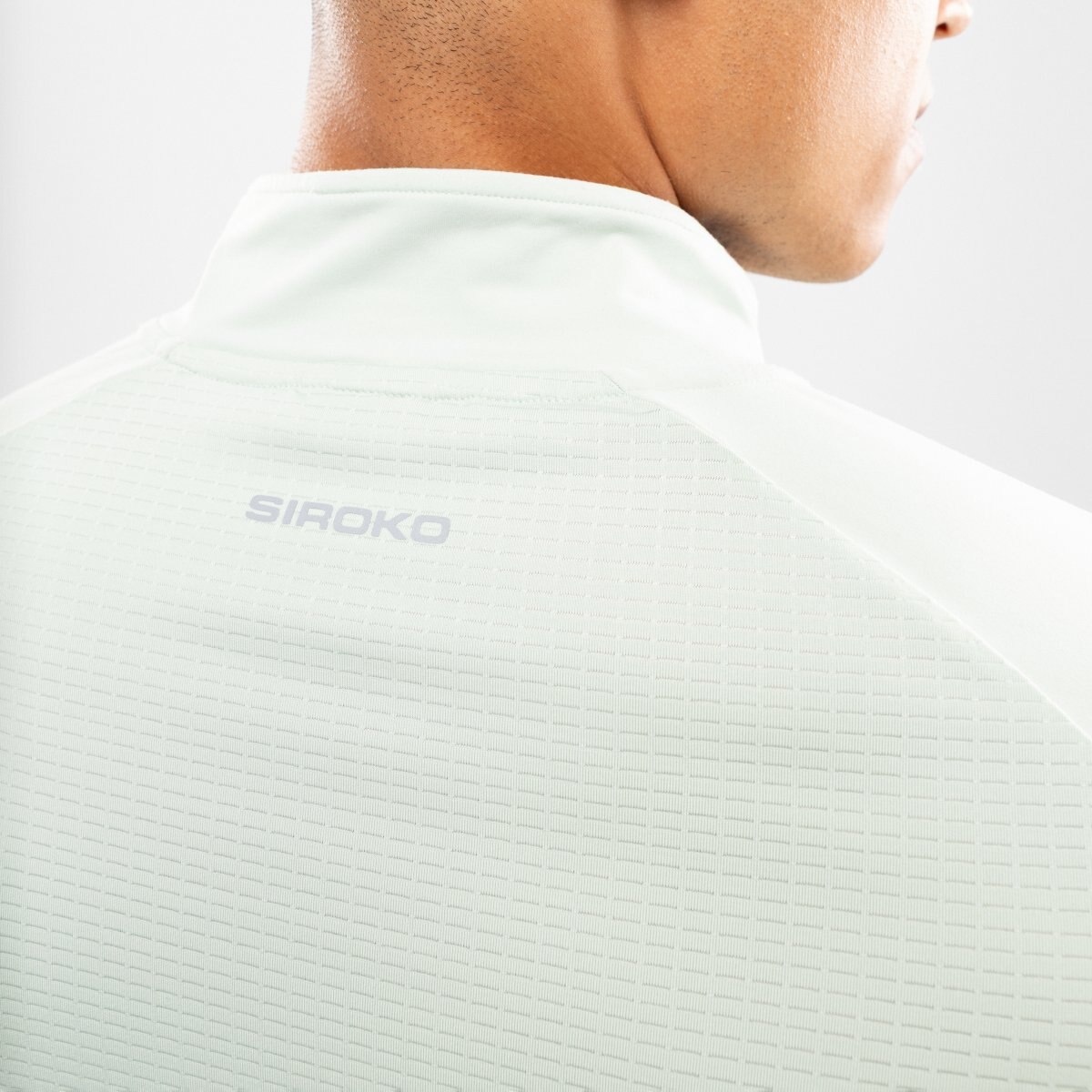 Sudadera media cremallera running hombre Intuit Siroko - Verde Verde-5