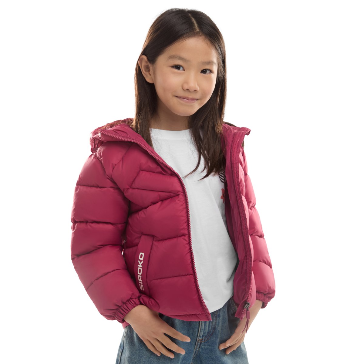 Chaqueta acolchada lifestyle niña Berry-G - Rojo Rojo-1