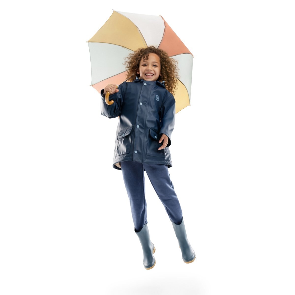 Chubasquero impermeable engomado niña Siroko - Azul Azul-4