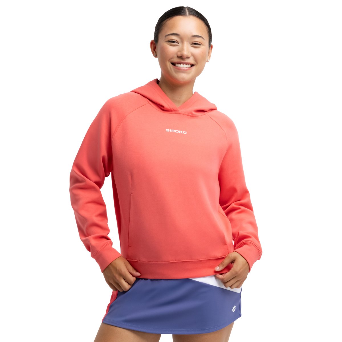 Siroko Sudadera capucha pádel hombre Break Rojo