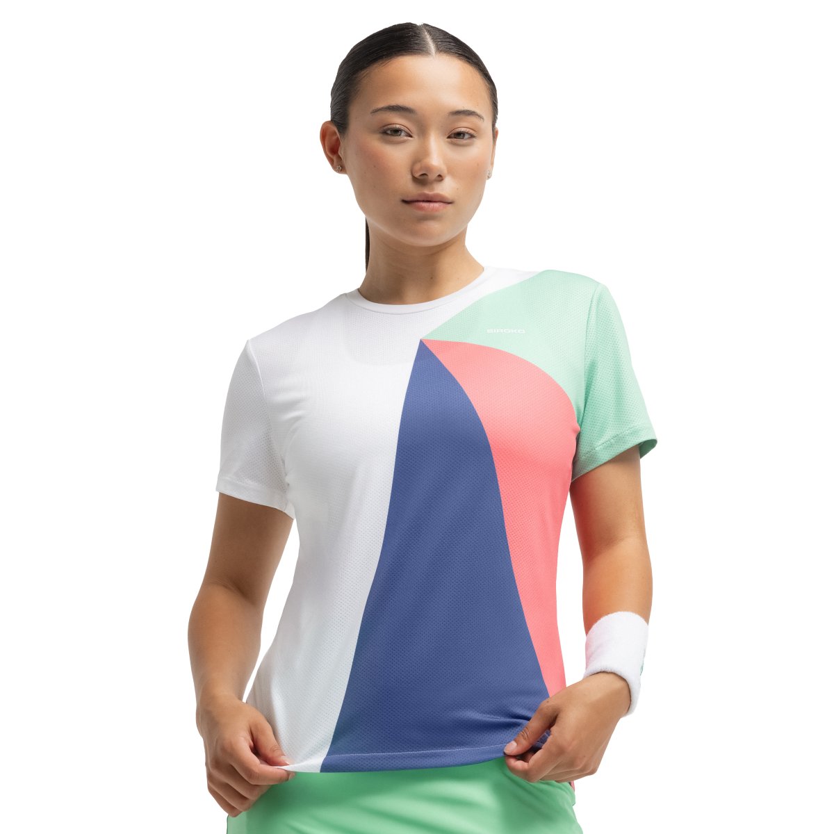 Imagen 0 de Camiseta técnica manga corta pádel mujer Pesaro Siroko Multicolor