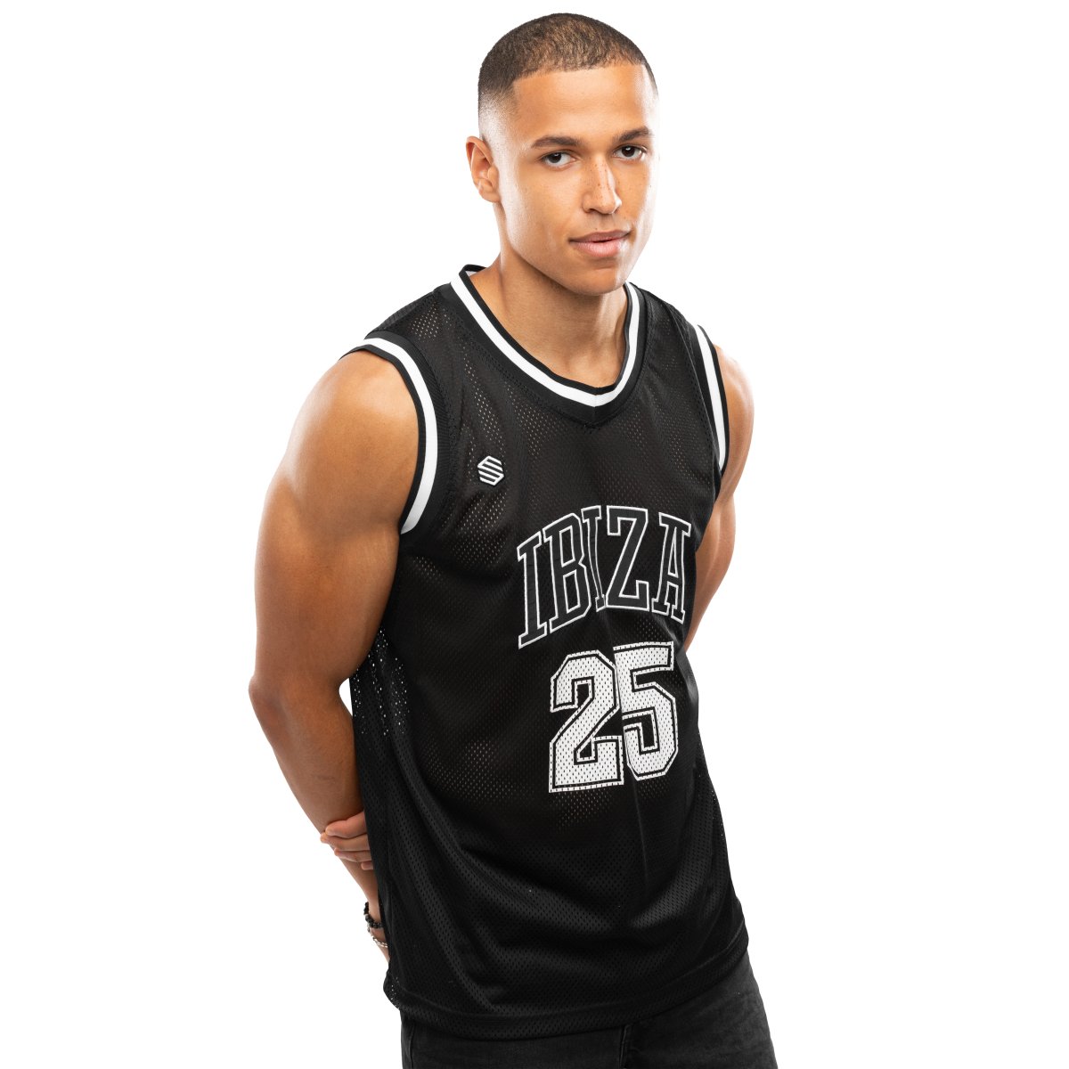 Siroko Camiseta baloncesto hombre Ibiza IBZ Pedrera Blanco